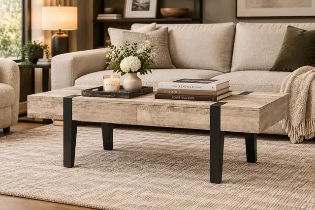 Brand New 47' Coffee Table with 2-Drawer Special $189