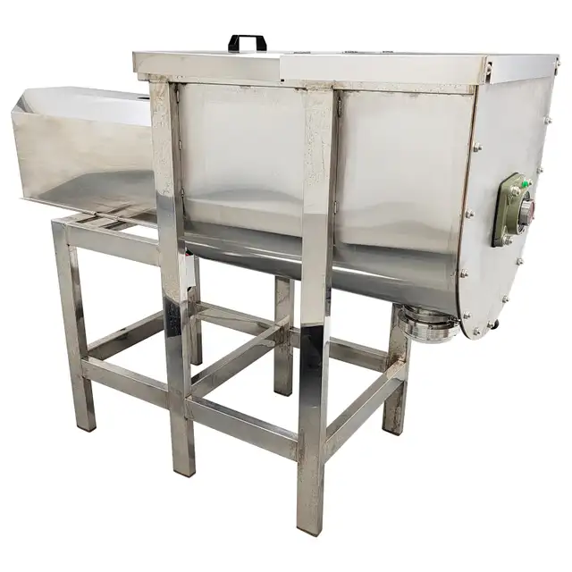 220Lbs Dry and Wet Horizontal Mixer 304SUS Spiral Blender 021557