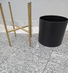 GOLD AND BLACK PLANTER - $30 - Photo 2