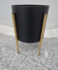 GOLD AND BLACK PLANTER - $30
