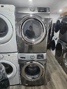 WOW Samsung 27' Stainless Steel Frontload Stackable Washer Dryer