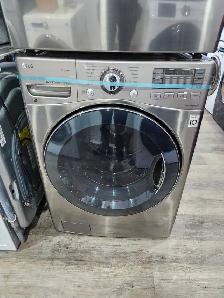 WOW LG 27' Stainless Steel Front-Load Stackable Washer Dryer Set - Photo 2