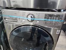 WOW LG 27' Stainless Steel Front-Load Stackable Washer Dryer Set - Photo 3