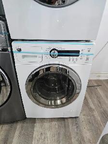 WOW GE 24' White Front-Load Stackable Washer Electric Dryer Set - Photo 2
