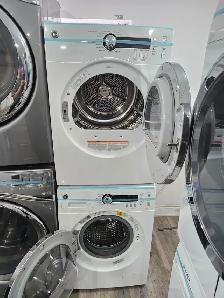 WOW GE 24' White Front-Load Stackable Washer Electric Dryer Set - Photo 8