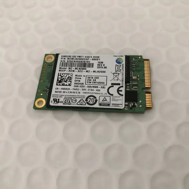 Samsung PM871 mSATA SATA III 6.0 Gbps 256GB MZ-MLN256D .