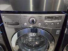 LG 27' Graphite Stainless Steel FrontLoad Stackable Washer Dryer - Photo 2