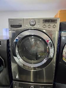 LG 27' Graphite Stainless Steel FrontLoad Stackable Washer Dryer - Photo 5