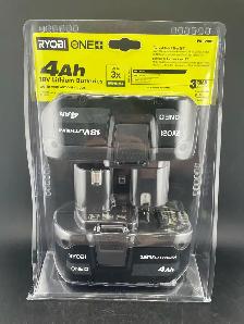 RYOBI ONE  4AH BATTERY 2PACK PBP005