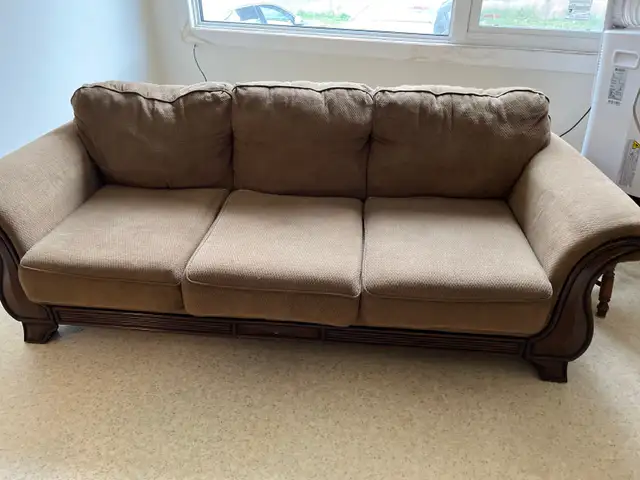 Desk with Hutch and Traditional sofa