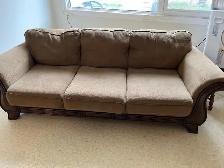 Desk with Hutch and Traditional sofa