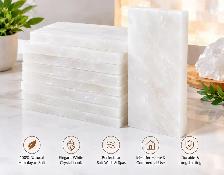 White Salt Tiles Pack of 8x4x1 - Salt Tiles for Salt Wall - Photo 2