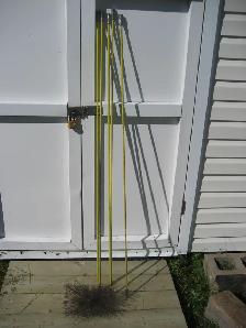 11 x 7 inch flue - chimney brush and 5 rods