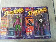 Marvel Legends Spider-Man Retro Symbiote and Green Goblin $40