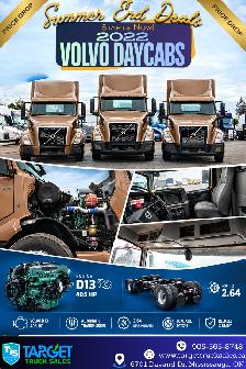 2022 Volvo Daycab - 4 Units Available For Sale