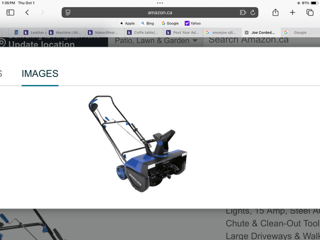 Snow blower Snowjoe