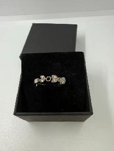 Women's 10K White Gold Engagement Ring Set~Size 7.5 - Photo 4