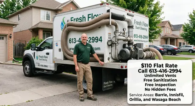 Winter Ready Special! $110 Complete Duct Cleaning Unlimited Vent