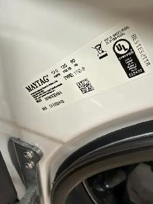 meta AI open box new white front load washer - Photo 4