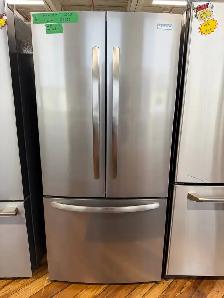 Frigidaire, stainless steel, three-door fridge, 2022 model