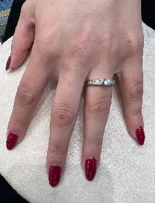 white gold diamond ring 10k - Photo 4
