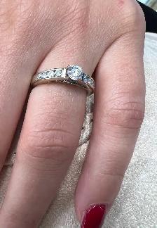 white gold diamond ring 10k - Photo 5