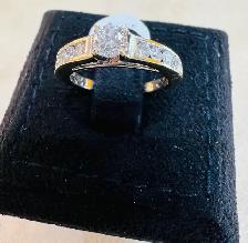 white gold diamond ring 10k - Photo 6