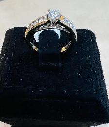 white gold diamond ring 10k - Photo 8