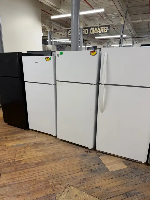 White 30 inch and 28 inch 24 inch white fridges
