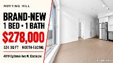 $278K Brand-New 1 Bed Condo Assignment | Notting Hill, Etobicoke