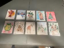 Hand Painted Cards