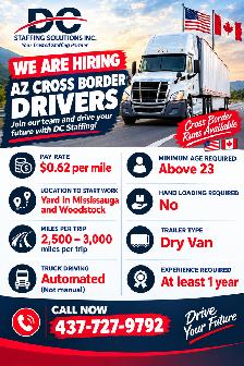 Cross- Border Drivers- Woodstock, ON