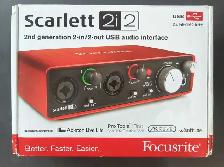 GEN2 FOCUSRITE SCARLETT 2I2 W/BOX - Photo 2