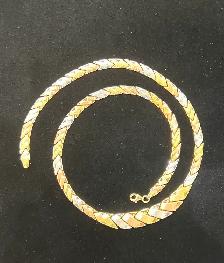Tri-color Gold Necklace 10k - Photo 8