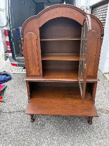 Free delivery antique Vintage Wooden Hutch Cabinet - Photo 8