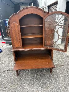 Free delivery antique Vintage Wooden Hutch Cabinet - Photo 9