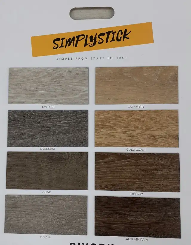 LUXURY VINYL PLANK MADE IN EUROPE - 12 STYLES IN STOCK