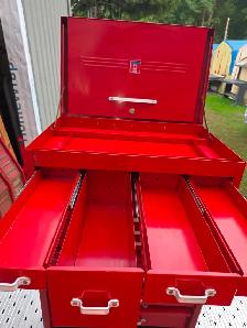Mastercraft Full Depth 12 Drawers Red/Black Tool Chest USA Made1 - Photo 3