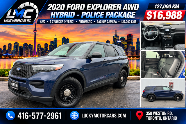 2020 Ford Explorer HYBRID AWD-BACKUP CAMERA-POLICE PKG-ONLY 127K