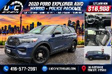 2020 Ford Explorer HYBRID AWD-BACKUP CAMERA-POLICE PKG-ONLY 127K