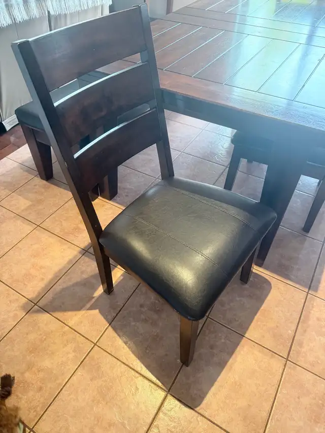 Dining table and chairs