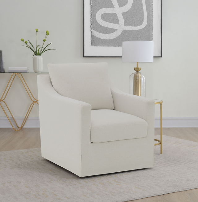 Modern Rust Orange Sherpa Bouclé Accent Chair