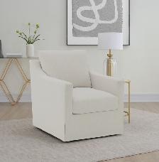 Modern Rust Orange Sherpa Bouclé Accent Chair