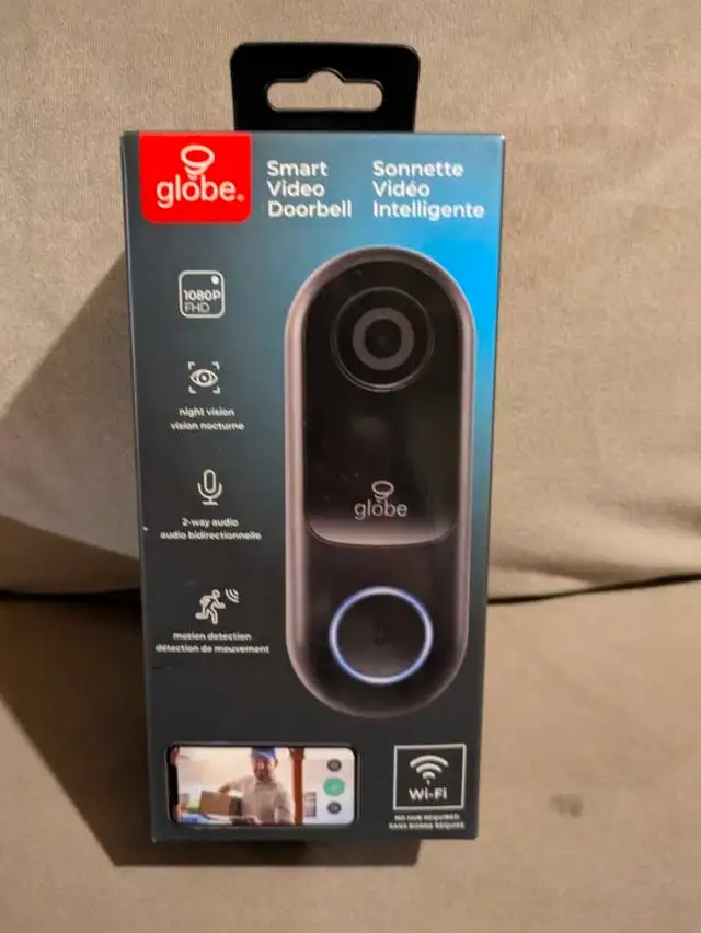 Globe 1080p Wifi Doorbell BNIB