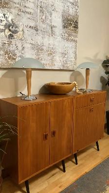 Mid century modern. Vintage. 2 lampes IKEA KVINTOL / Buffet TEAK - Photo 5