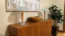 Mid century modern. Vintage. 2 lampes IKEA KVINTOL / Buffet TEAK - Photo 6