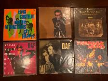 6 vintage vinyl LP records (Elvis Costello, Teenage Head, etc)