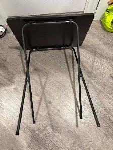 Dark Espresso Folding TV Tray Table – Great Condition - Photo 2
