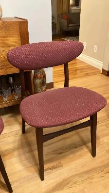 Mid century modern TEAK TECK Dining room set. Table. Chairs chai - Photo 8