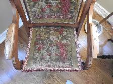 Antique victorian folding deck carpet chair 1890-1910 - Photo 4